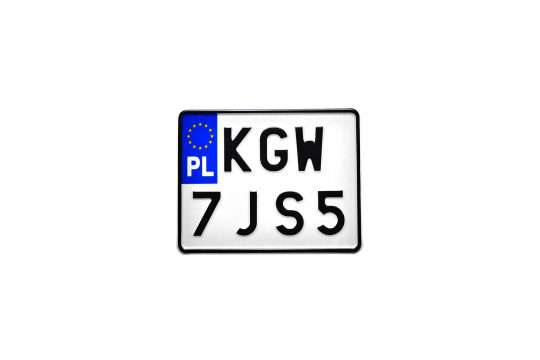 Kolekcjonerska tablica rejestracyjna – Polska – motocyklowa