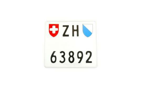 Kolekcjonerska tablica rejestracyjna – Szwajcaria